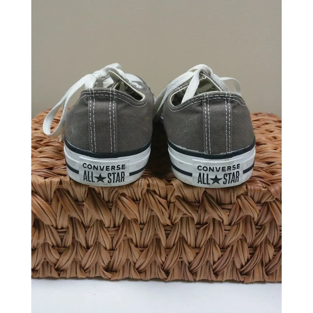 Converse Chuck Taylor All Star Low Top Gray Canvas Sneakers Mens 6.5 Womens 8.5